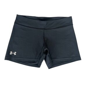 Under Armour Womens Compression Shorts Athletic Gym Workout Black